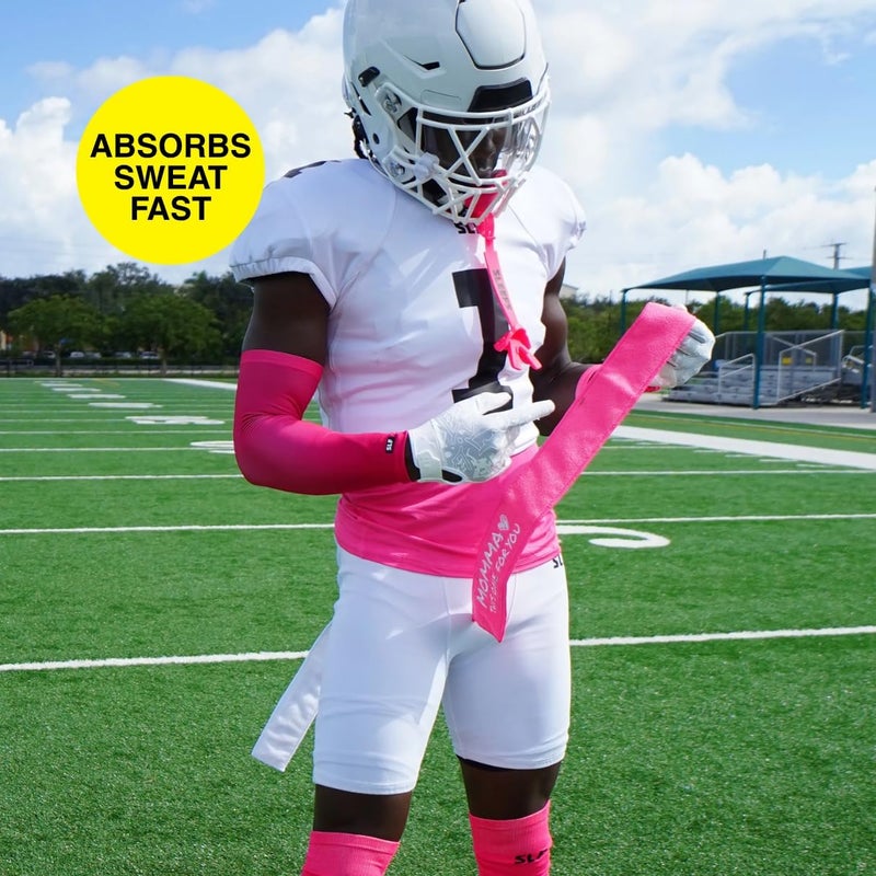 SLEEFS Momma Pink Thin Football Towel - Image 1